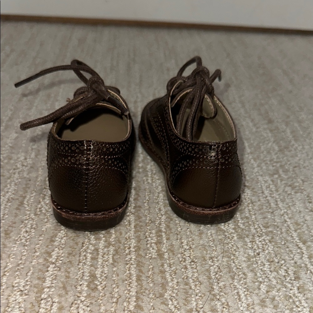Janie and Jack Brown Kids Dress Shoes - Picture 4 of 6